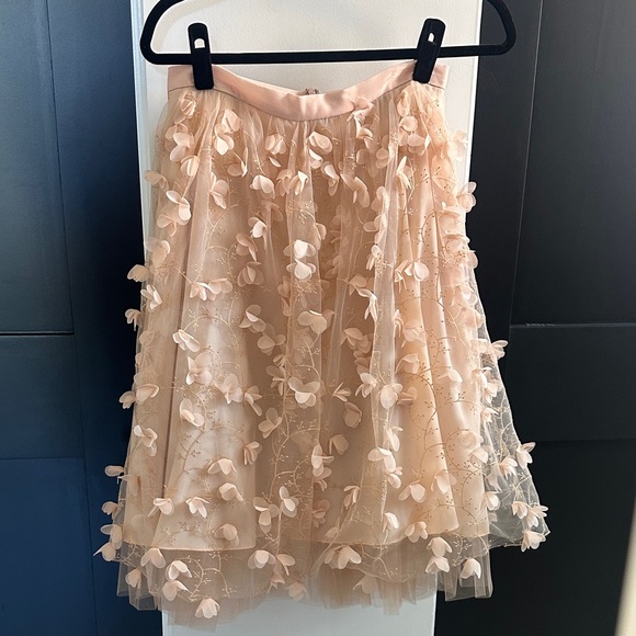 Eva Franco Dresses & Skirts - EVA FRANCO SZ 8 Elegant Floral Embellished pink/rose Skirt